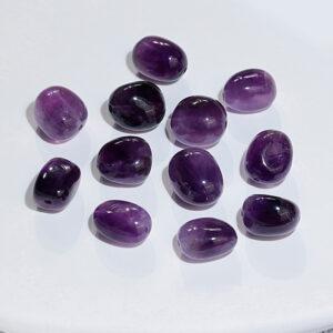 amethyst rutilated quartz bead, pebble shape bead, natural bead, genuine bead