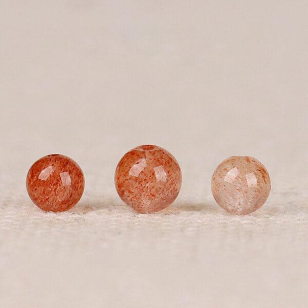 strawberry quartz bead, red bead, pink bead, round bead, natural bead, genuine bead - Image 3
