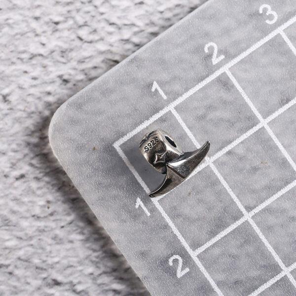 star light bead, silver buckle bead, spacer bead, s925 sterling silver, silver bead, oxidized silver bead - Image 2