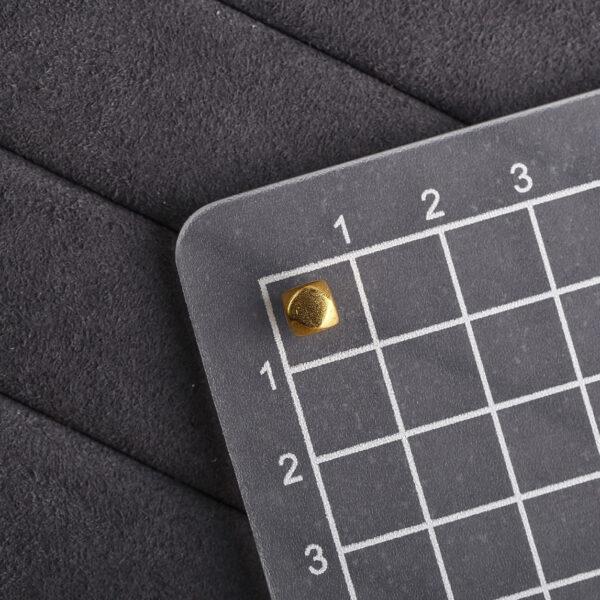 facet bead, spacer bead, s925 sterling silver, sterling silver bead, golden bead, gild bead - Image 2