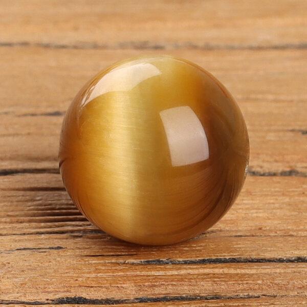 golden tiger eye bead, round bead, natural bead, genuine bead - Image 3