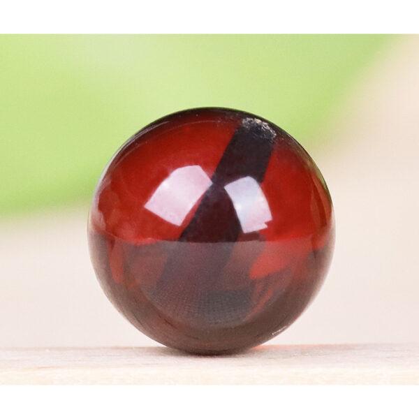 blood amber bead, red bead, clear bead, round bead, natural bead, genuine bead - Image 3