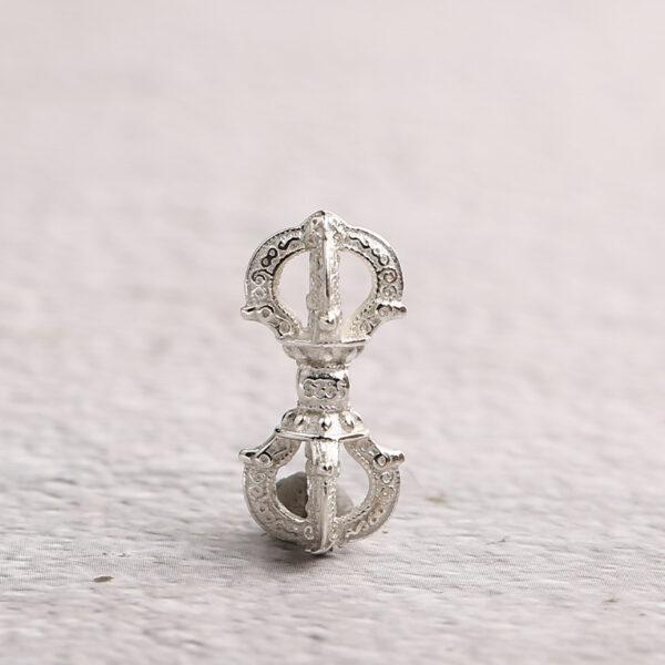 Vajra bead, spacer bead, s925 sterling silver, silver bead, bright silver bead - Image 5