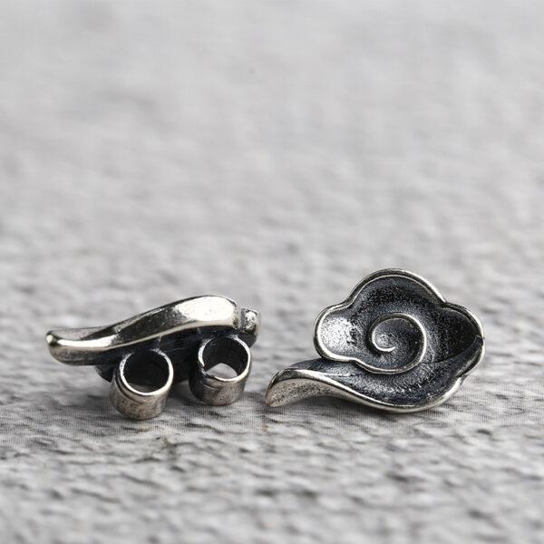 cloud bead, buckle bead, spacer bead, s925 sterling silver, silver bead, oxidized silver bead - Image 3
