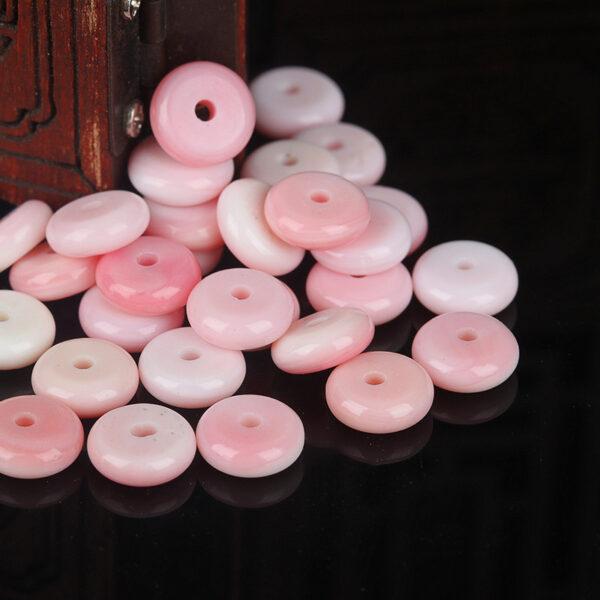 queen conch bead, shell bead, rondelle bead, oval bead, natural bead, genuine bead - Image 3