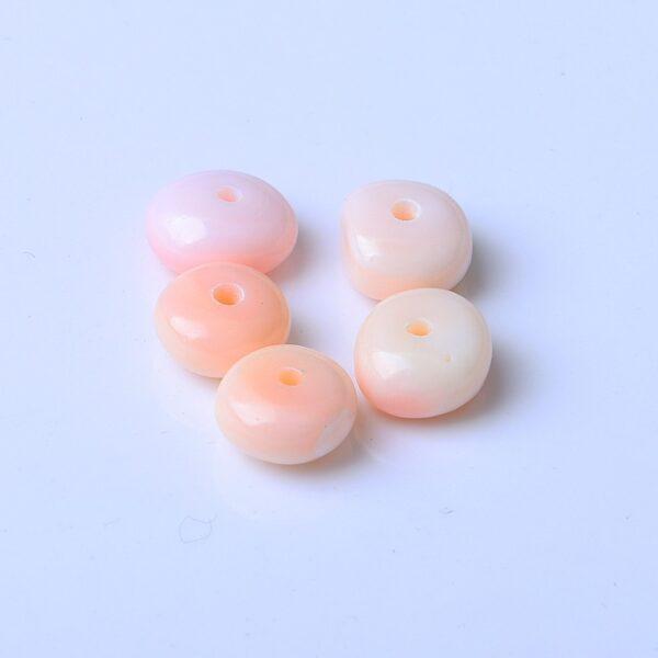 queen conch bead, shell bead, rondelle bead, oval bead, natural bead, genuine bead - Image 5