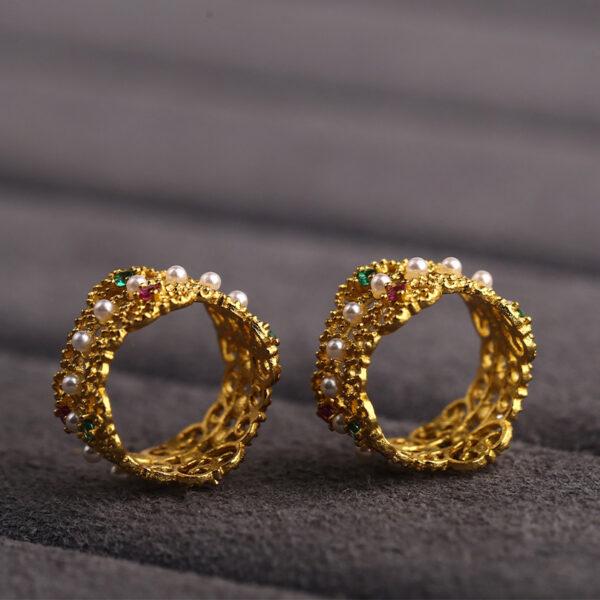 hollow ring bead, jump ring bead, spacer bead, s925 sterling silver, sterling silver bead, golden bead, gild bead - Image 3
