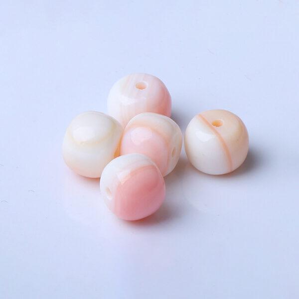 queen conch shell bead, pink bead, drum bead, natural bead, genuine bead - Image 4