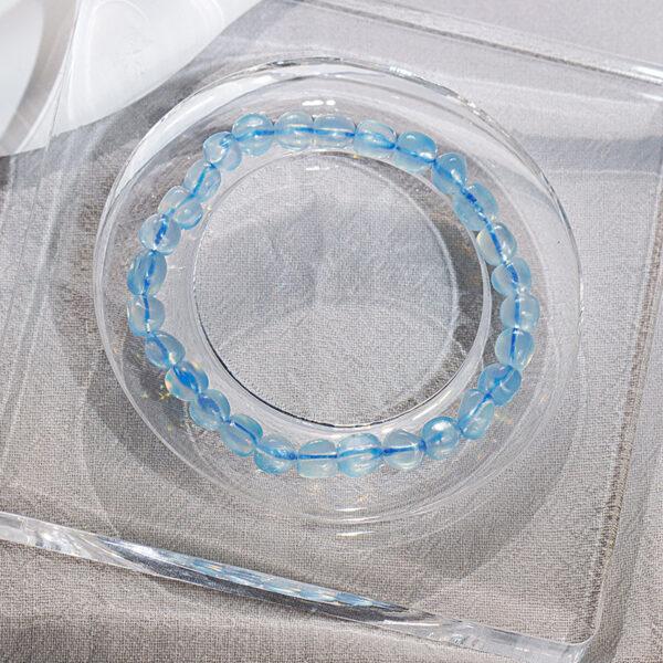 quartz bead, citrine bead, aquamarine bead, pebble shape bead, through hole bead, natural bead, genuine bead - Image 4