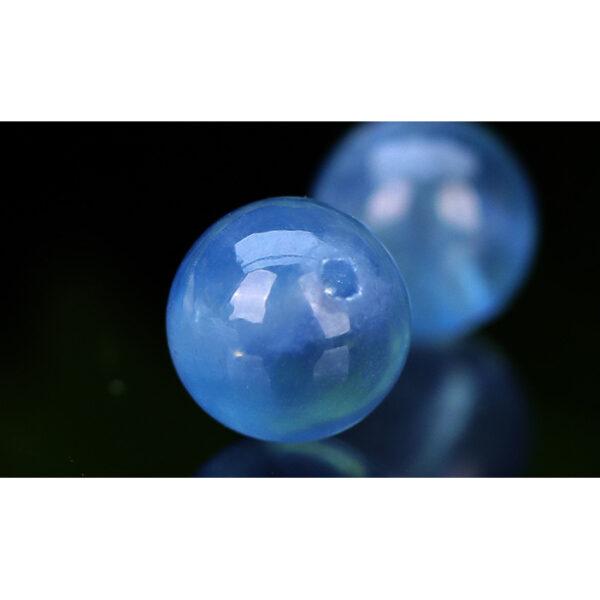 aquamarine bead, blue bead, round bead, natural bead, genuine bead - Image 10