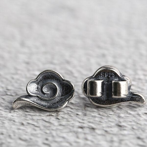 cloud bead, buckle bead, spacer bead, s925 sterling silver, silver bead, oxidized silver bead - Image 4