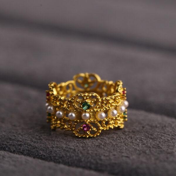 hollow ring bead, jump ring bead, spacer bead, s925 sterling silver, sterling silver bead, golden bead, gild bead - Image 4