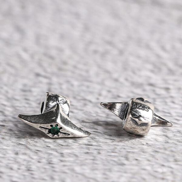 star light bead, silver buckle bead, spacer bead, s925 sterling silver, silver bead, oxidized silver bead - Image 5