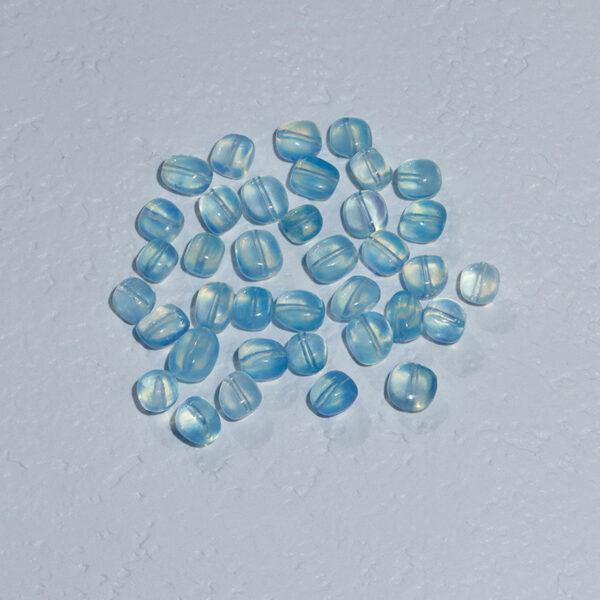 quartz bead, citrine bead, aquamarine bead, pebble shape bead, through hole bead, natural bead, genuine bead - Image 5