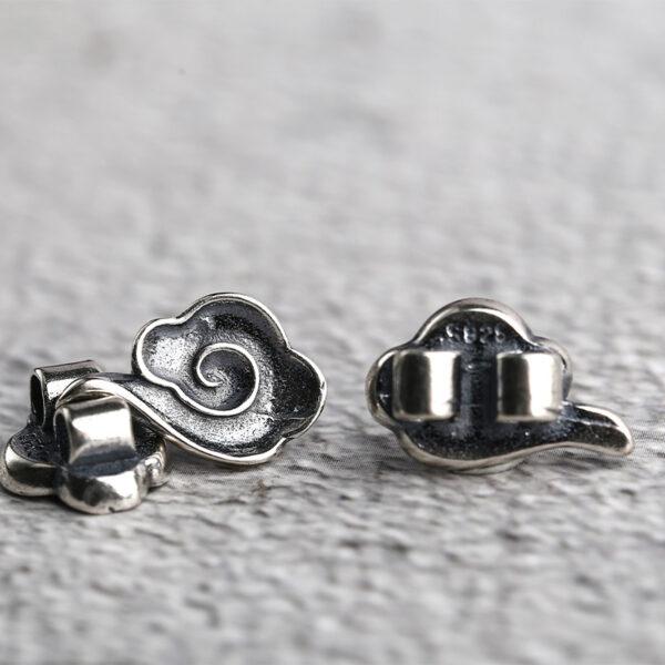cloud bead, buckle bead, spacer bead, s925 sterling silver, silver bead, oxidized silver bead - Image 5