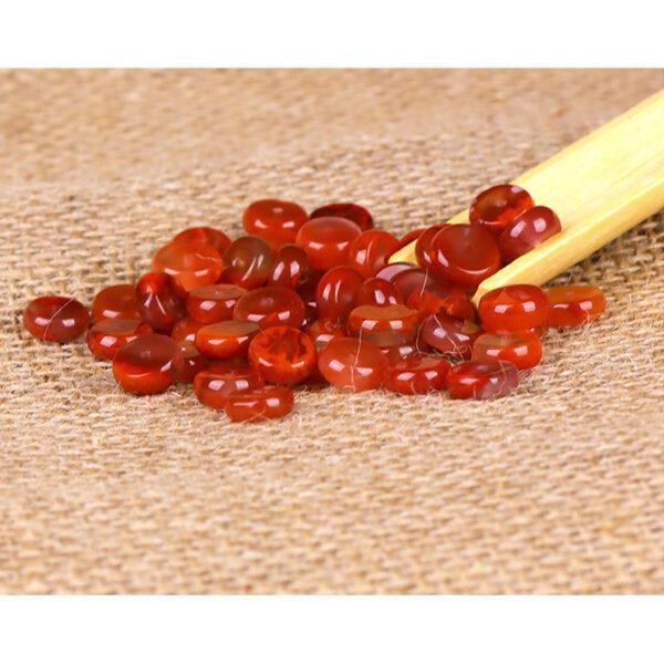 red agate bead, nanhong red agate bead, rondelle bead, natural bead, genuine bead - Image 5