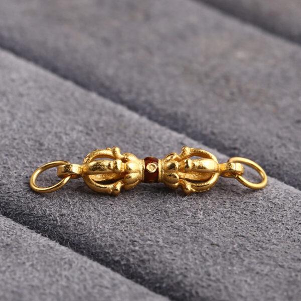 hollow flower connector, hollow bead, golden clasp bead, s925 sterling silver, silver bead, golden bead, gild bead - Image 5