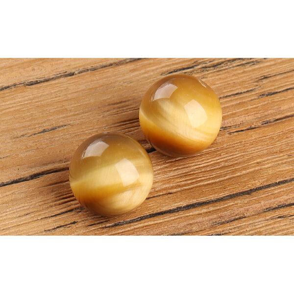 golden tiger eye bead, round bead, natural bead, genuine bead - Image 5