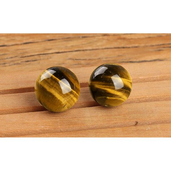 yellow tiger eye bead, round bead, natural bead, genuine bead - Image 5