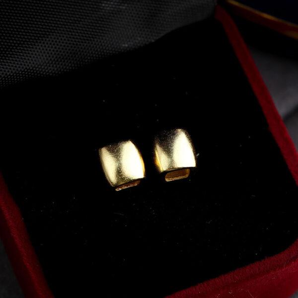 cuboid bead, simple bead, spacer bead, s925 sterling silver, sterling silver bead, golden bead, gild bead - Image 6