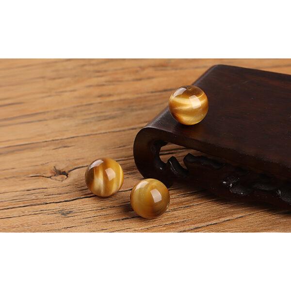 golden tiger eye bead, round bead, natural bead, genuine bead - Image 6