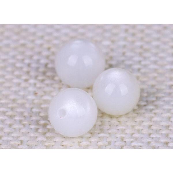 white moon stone bead, round bead, natural bead, genuine bead - Image 6
