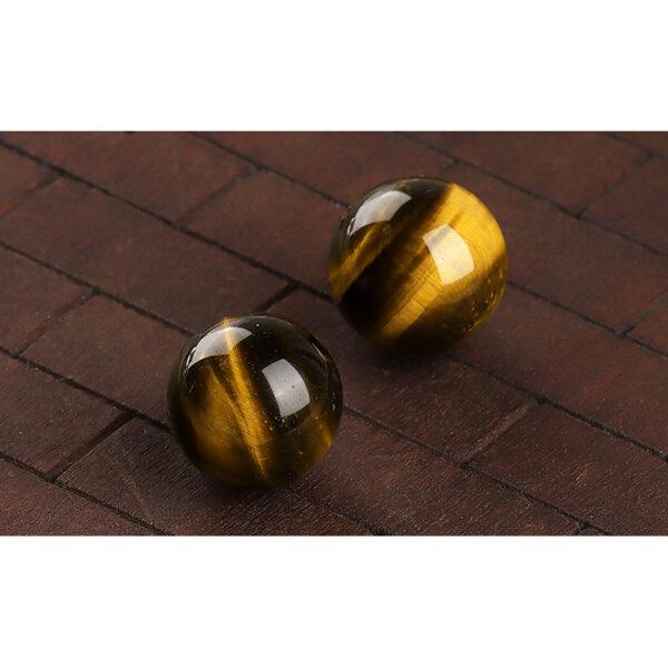 yellow tiger eye bead, round bead, natural bead, genuine bead - Image 6