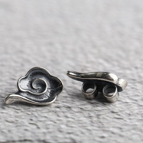 cloud bead, buckle bead, spacer bead, s925 sterling silver, silver bead, oxidized silver bead - Image 6