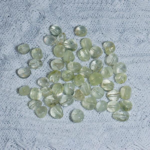 quartz bead, citrine bead, aquamarine bead, pebble shape bead, through hole bead, natural bead, genuine bead - Image 6
