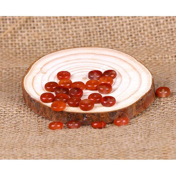 red agate bead, nanhong red agate bead, rondelle bead, natural bead, genuine bead - Image 7