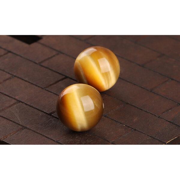 golden tiger eye bead, round bead, natural bead, genuine bead - Image 7