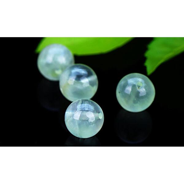 prehnite bead, green bead, yellow bead, round bead, natural bead, genuine bead - Image 7