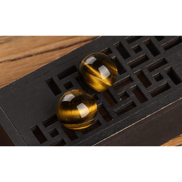 yellow tiger eye bead, round bead, natural bead, genuine bead - Image 7