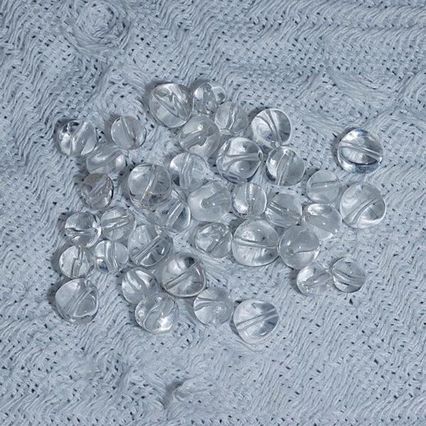 quartz bead, citrine bead, aquamarine bead, pebble shape bead, through hole bead, natural bead, genuine bead - Image 7