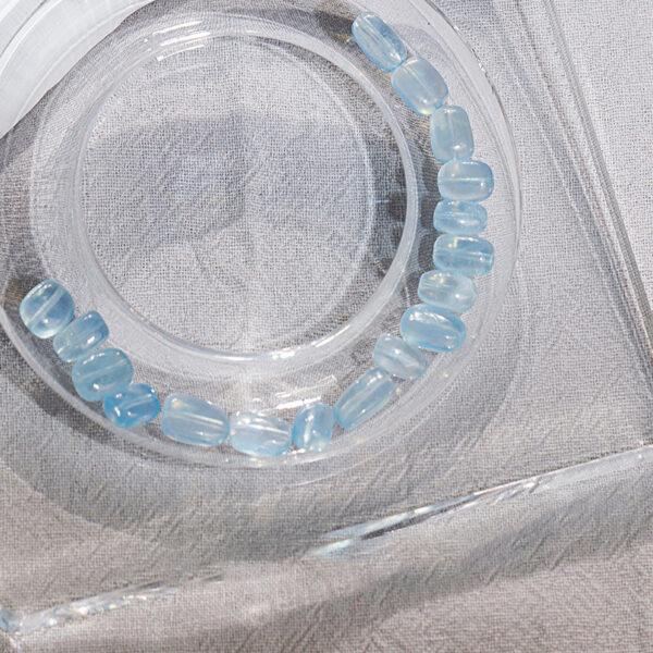 quartz bead, citrine bead, aquamarine bead, pebble shape bead, through hole bead, natural bead, genuine bead - Image 8