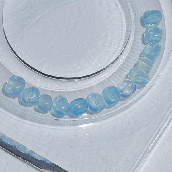 quartz bead, citrine bead, aquamarine bead, pebble shape bead, through hole bead, natural bead, genuine bead - Image 9