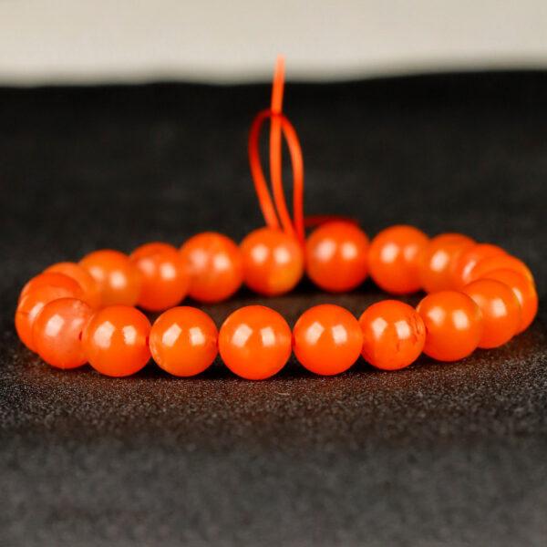 red agate bead, baoshan nanhong agate bead, matte surface bead, round bead, natural bead, genuine bead - Image 9