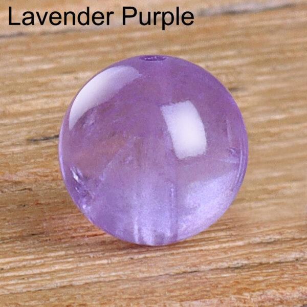 amethyst bead, purple bead, lavender purple bead, round shape bead, through hole bead, natural bead, genuine bead - Image 9
