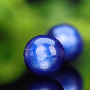 kyanite bead, blue bead, round bead, natural bead, genuine bead