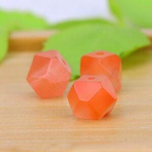 red agate bead, nanhong agate bead, facet bead, natural bead, genuine bead