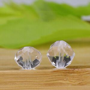 clear quartz bead, facet bead, natural bead, genuine bead