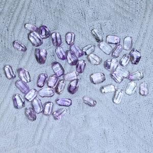 Bolivia amethyst bead, undrilled bead, irregular bead, facet bead, purple bead, natural bead, genuine bead