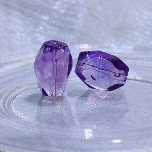 amethyst bead, irregular shape bead, facet bead, purple bead, natural bead, genuine bead