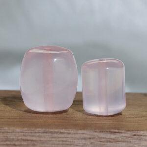 rose quartz bead, rondelle bead, pink bead, natural bead, genuine bead