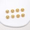 butterfly bead, round bead, bezel bead, nephrite bead, sterling silver bead, gild bead, golden bead, 2pcs / 5 pcs