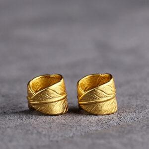 ring bead, feather bead, spacer bead, s925 sterling silver, sterling silver bead, golden bead, gild bead