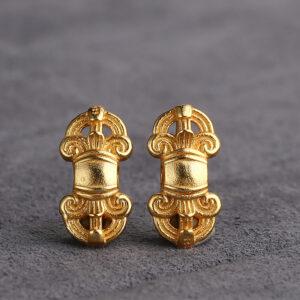 flower bead, hollow bead, spacer bead, charm bead, s925 sterling silver, sterling silver bead, golden bead, gild bead