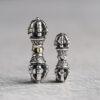 Vajra bead, spacer bead, s925 sterling silver, silver bead, oxidized silver bead