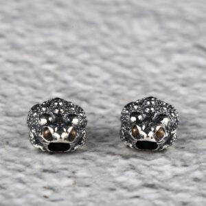toad bead, spacer bead, s925 sterling silver, silver bead, oxidized silver bead