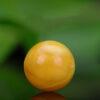 amber bead, round bead, yellow bead, natural bead, genuine bead
